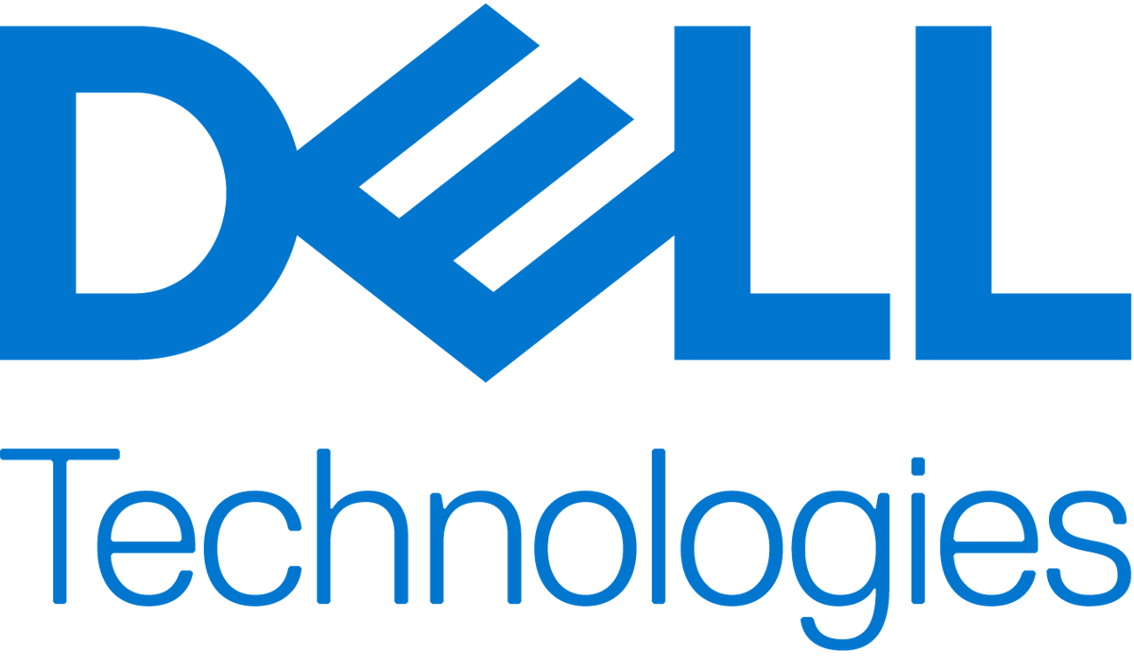 Dell stacked blue logo